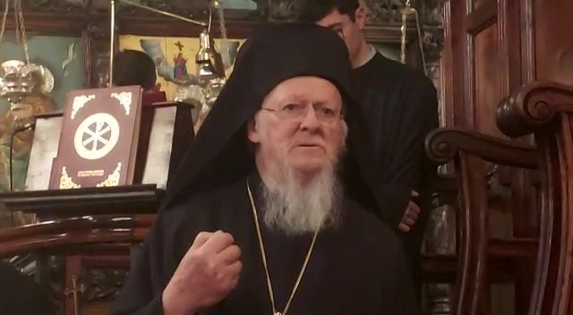 You are currently viewing Ο Οικουμενικός Πατριάρχης Βαρθολομαίος στον Ιερό Ναό Παμμεγίστων Ταξιαρχών του Μεγάλου Ρεύματος 15 Μαρτίου 2020.