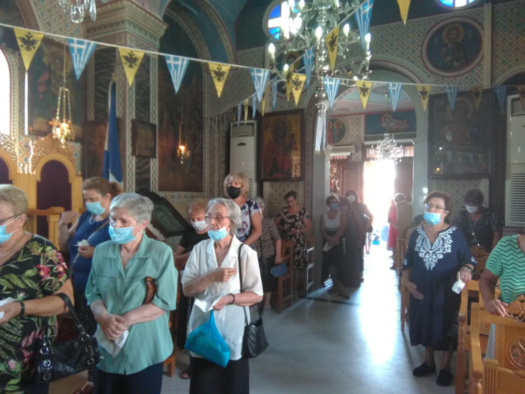 Εορτάσθηκε η μνήμη του Αγίου Ιερομάρτυρος Γεωργίου ( Καρασταμάτη) στην Αγία Παρασκευή Καστέλλου Χίου
