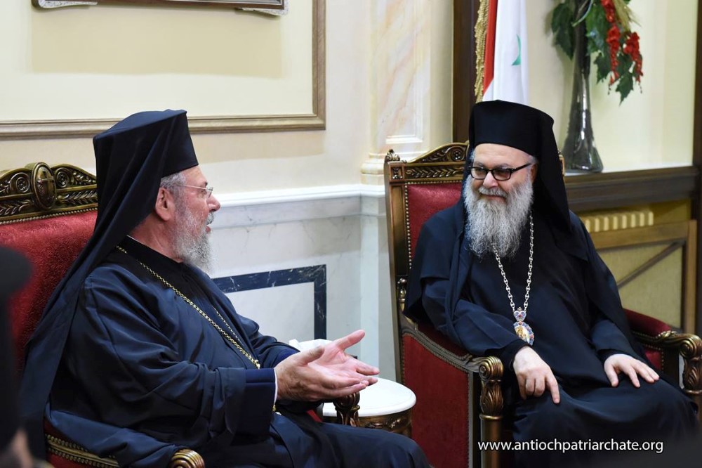 Επικοινωνία του Πατριάρχη Αντιοχείας με τον Αρχιεπίσκοπο Κύπρου