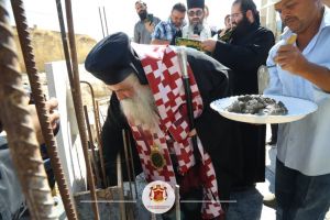 Θεμέλιος λίθος στον Ιερό Ναό Τριών Ιεραρχών της Ιορδανίας
