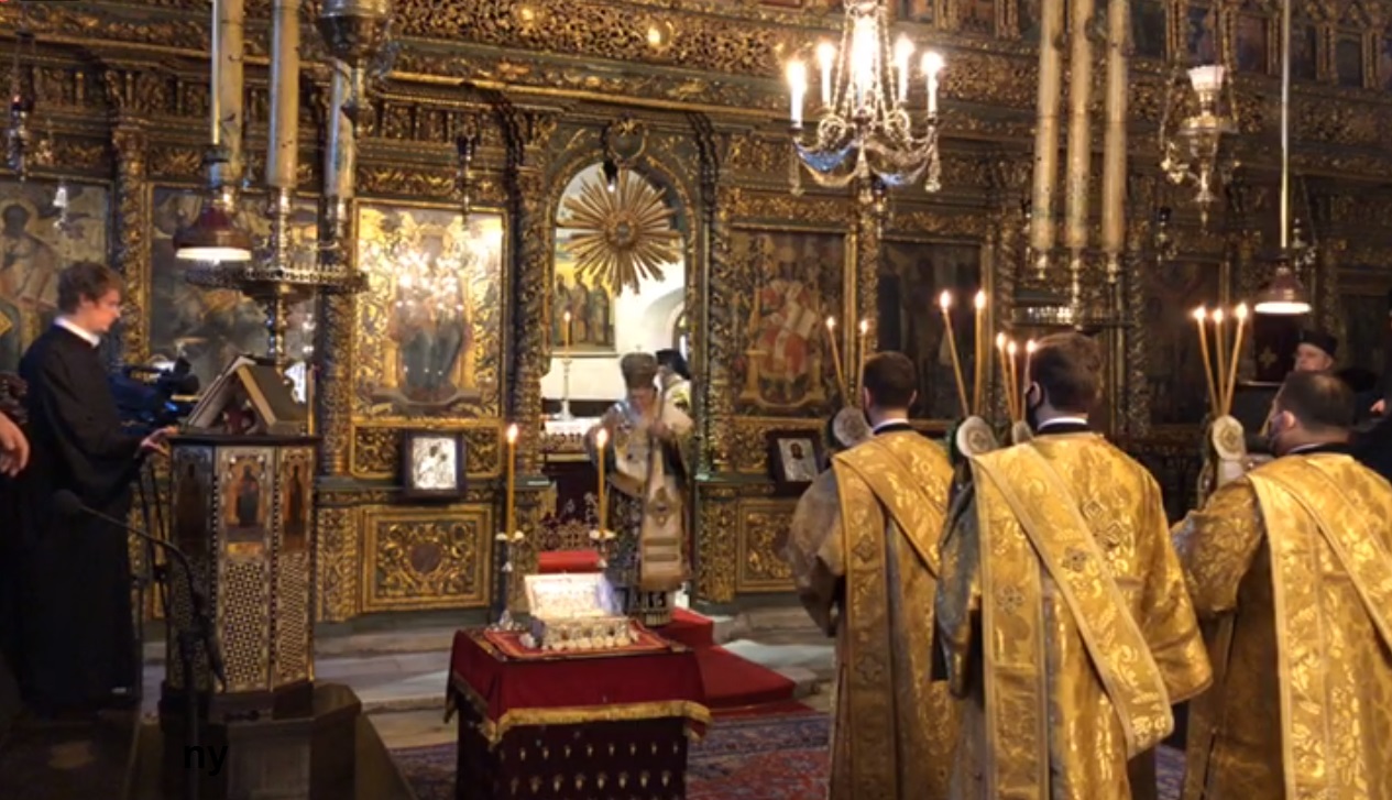 You are currently viewing Πατριαρχική Λειτουργία στο Φανάρι για τον Άγιο Ανδρέα και τη Θρονική Εορτή 2020