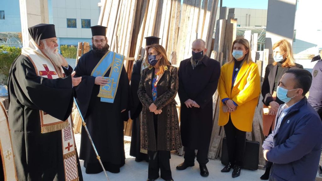 Ο Μητροπολίτης Κερκύρας Νεκτάριος θεμελίωσε ναό στο νοσοκομείο της  Κέρκυρας