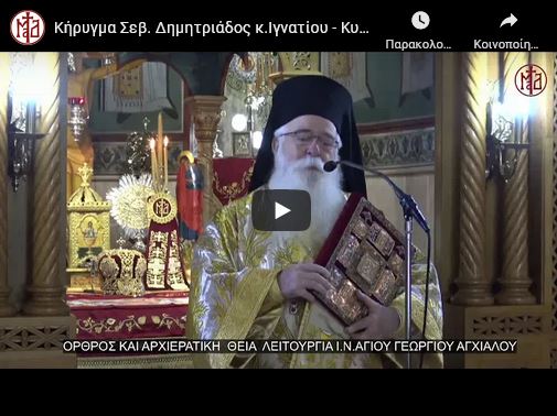 You are currently viewing Δημητριάδος Ιγνάτιος: «Πώς θα γιορτάσουμε φέτος το Πάσχα;»