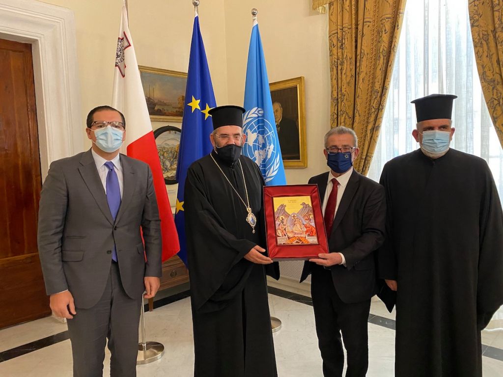 Συναντήσεις του Μητροπολίτη Κρήνης Πατριαρχικού Έξαρχου Μελίτης στην Μάλτα
