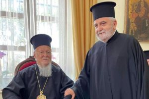 Ευχές Μητροπολίτη Γέροντος Δέρκων στον Οικουμενικό Πατριάρχη