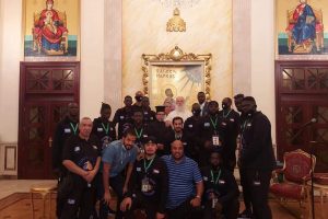 Τον Πατριάρχη Αλεξανδρείας κ. Θεόδωρο στο Πατριαρχείο επισκέφθηκε η ελληνική ομάδα μπάσκετ του Σουδάν