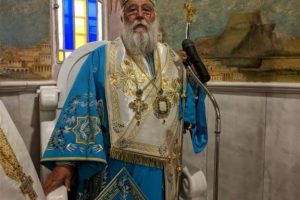 Ο Σεβ. Κερκύρας Νεκτάριος στο Ιερό προσκύνημα του Αγίου Σπυρίδωνος