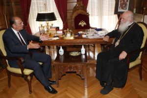 Συνάντηση Αρχιεπισκόπου με τον Βουλευτή Καβάλας (ΝΔ) Μακάριο Λαζαρίδη