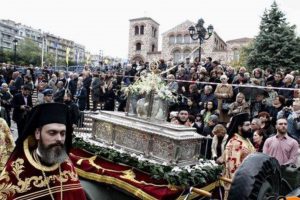Και με την παρουσία πιστών η λιτανεία του Αγίου Δημητρίου Θεσσαλονίκης