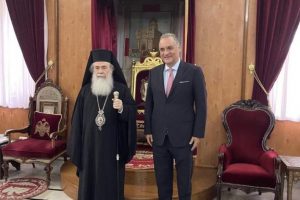 Συνάντηση Μανώλη Κ. Κεφαλογιάννη με τον Πατριάρχη Ιεροσολύμων κ. Θεόφιλο