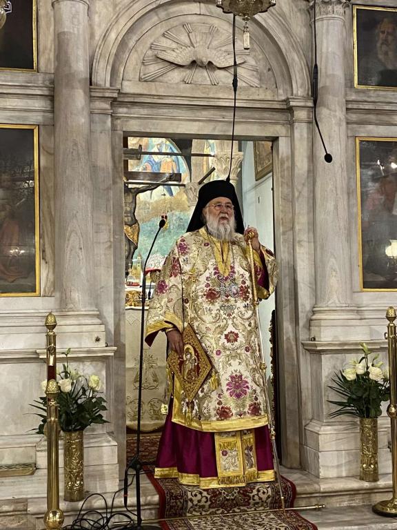 Ο Κερκύρας Νεκτάριος  στο Ιερό Προσκύνημα του Αγίου Σπυρίδωνος