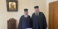 Ο Λαρίσης Ιερώνυμος στον Αρχιεπίσκοπο Κρήτης Ευγένιο Β’ και στον Αρκαλοχωρίου Ανδρέα