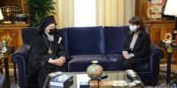 Η Πρόεδρος της Δημοκρατίας ευχήθηκε στον Οικουμενικό Πατριάρχη για την Κυριακή της Ορθοδοξίας