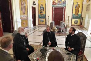Συνάντηση του Πατριάρχη Αλεξανδρείας με τον Πρύτανη της Θεολογικής Ακαδημίας της Σουηδίας «Αγιος Ιγνάτιος»