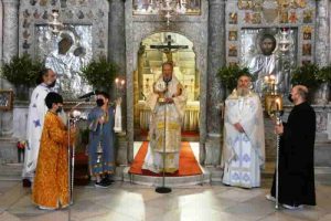 Τα Ονομαστήρια του Επισκόπου Κεράμων στο Ιερό Προσκύνημα Παναγίας Εκατονταπυλιανής