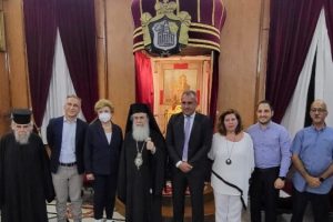 Ο Υπουργός Υγείας της Κύπρου στον Πατριάρχη Ιεροσολύμων Θεόφιλο
