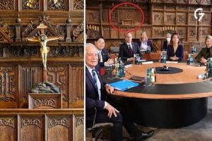 ΓΕΡΜΑΝΙΑ: Σάλος γιατί κατέβασαν τον Σταυρό από την αίθουσα που συνεδρίαζε η G7