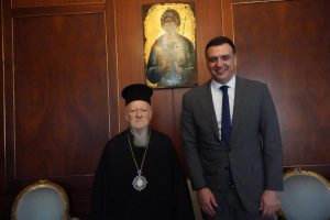 Συνάντηση του Οικ. Πατριάρχη με τον Υπουργό Τουρισμού της Ελλάδος