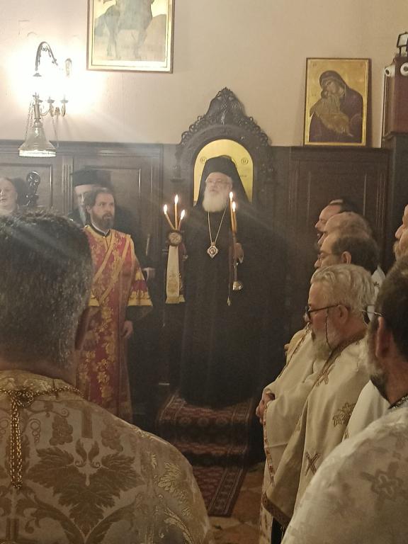 You are currently viewing Εσπερινός για τον Άγιο Αρσένιο Μητροπολίτη Κερκύρας από τον Σεβ . Βρεσθένης Θεόκλητο