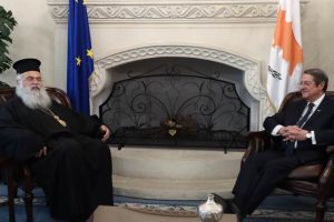 Συνάντηση Αρχιεπισκόπου Κύπρου με τον Πρόεδρο Αναστασιάδη