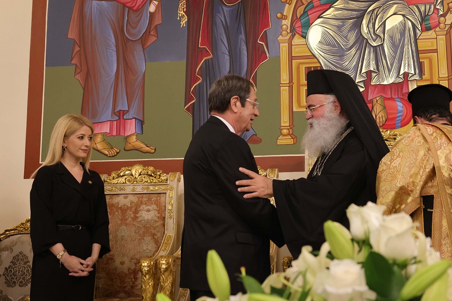 Ευχές ΠτΔ Κύπρου προς Αρχιεπίσκοπο για «μακράν, ευδόκιμον και δημιουργική διακονίαν»