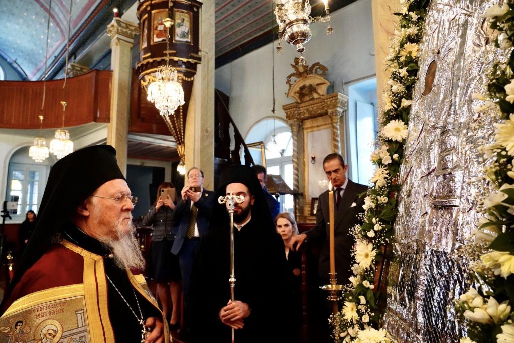 You are currently viewing Ο Οικουμενικός Πατριάρχης στον πανηγυρίζοντα Ιερό Ναό Ευαγγελισμού της Θεοτόκου του Βαφεοχωρίου