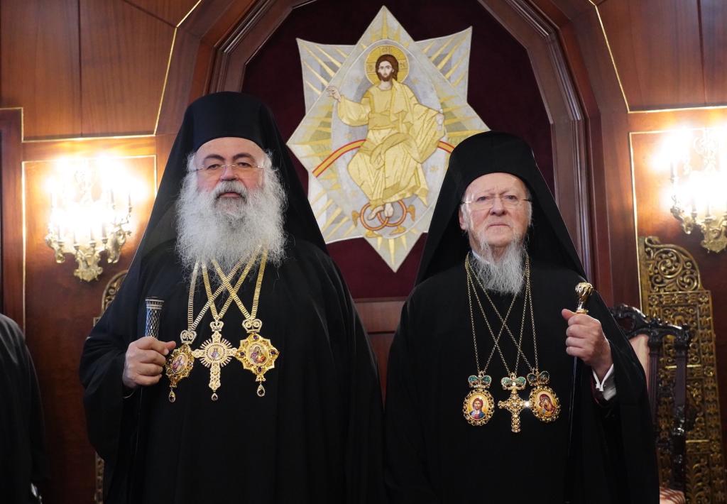 You are currently viewing Θερμή υποδοχή του Αρχιεπισκόπου Κύπρου από τον Οικουμενικό Πατριάρχη στο Φανάρι