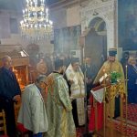 Ο Μεσσηνίας Χρυσόστομος στον πανηγυρίζοντα Ιερό Ναό Ευαγγελισμού Αντικαλάμου.