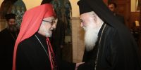 Στον Αρχιεπίσκοπο ο Καθολικός Πατριάρχη του Αρμενικού Καθολικού Οίκου της Κιλικίας