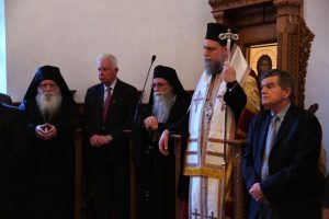 Η Ι. Κοινότητα του Αγίου Όρους στο  Μετόχι της Ιεράς Μονής Ξενοφώντος στην Αθήνα