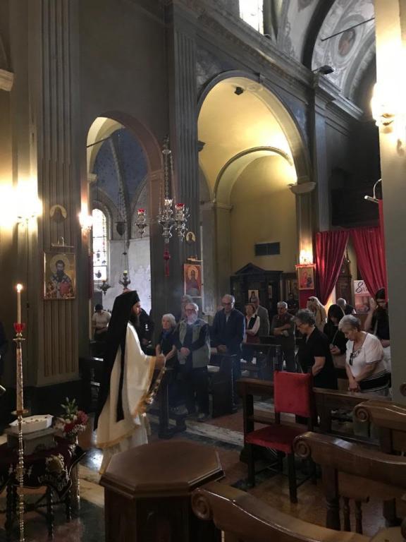 Ιερό Μνημόσυνο στην Ελληνική Ορθόδοξη ενορία στο Μιλάνο