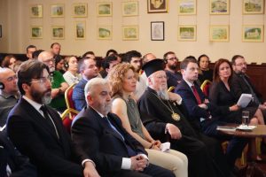 Ο Οικουμενικός Πατριάρχης σε εκδήλωση για τον αείμνηστο Ελληνιστή Μάριο Βίττι