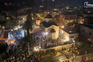 Εντυπωσιακοί εορτασμοί στη Μικρασιάτισσα Αγία Παρασκευή στο Καστέλλο Χίου