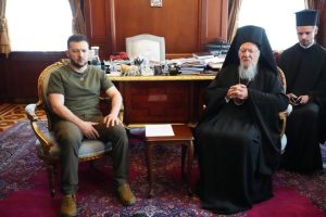 Ζελένσκι: “Ευχαριστώ τον Οικουμενικό Πατριάρχη για την πνευματική υποστήριξη προς την Ουκρανία”