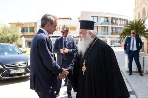 Στον Αρχιεπίσκοπο Κύπρου ο Πρωθυπουργός Κυρ. Μητσοτάκης