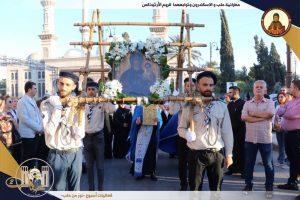 Το μαρτυρικό Χαλέπι υποδέχθηκε θαυματουργή Ιερά Εικόνα της Παναγίας Σεϊντνάγιας