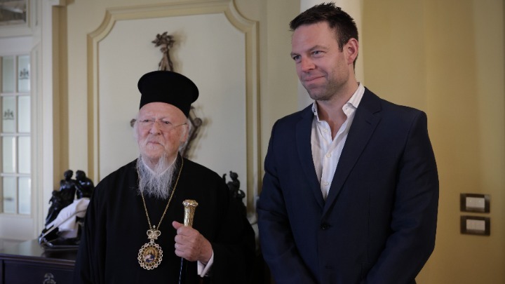 Συνάντηση Στέφανου Κασσελάκη με Οικουμενικό Πατριάρχη