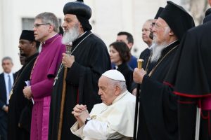 Οικουμενικός Πατριάρχης και Πάπας στην Οικουμενική Ολονυκτία