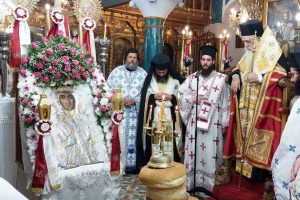 Εορτή της Αγίας Ματρώνης της Χιοπολίτιδος και του Αγίου Αρτεμίου στη Σάμο