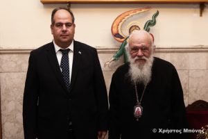 Αρχιεπίσκοπος σε Πρέσβη Παλαιστίνης: ”Είμαι συγκλονισμένος με τα γεγονότα στη Γάζα”