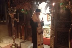 Νεκρώσιμο τρισάγιο στον Μακαριστό Επίσκοπο Κανώπης Σπυρίδωνα μεγάλο ευεργέτη της Ι. Μητροπόλεως Κορίνθου