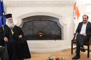 Συνάντηση Αρχιεπισκόπου Κύπρου Γεωργίου με τον Πρόεδρο Ν. Χριστοδουλίδη
