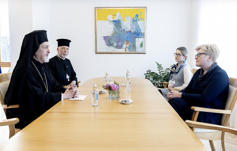 You are currently viewing Συνάντηση Μητροπολίτου Γέροντος Χαλκηδόνος με την Πρωθυπουργό της Λιθουανίας