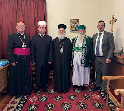 You are currently viewing Ο Αρχιεπίσκοπος Αναστάσιος ανέλαβε πρόεδρος του Διαθρησκευτικού Συμβουλίου Αλβανίας για το 2024