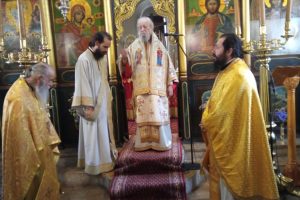 Κυριακή Τελωνου και Φαρισαίου στην Ιερά Μονή Μεταμορφώσεως του Σωτήρος Κύμης.
