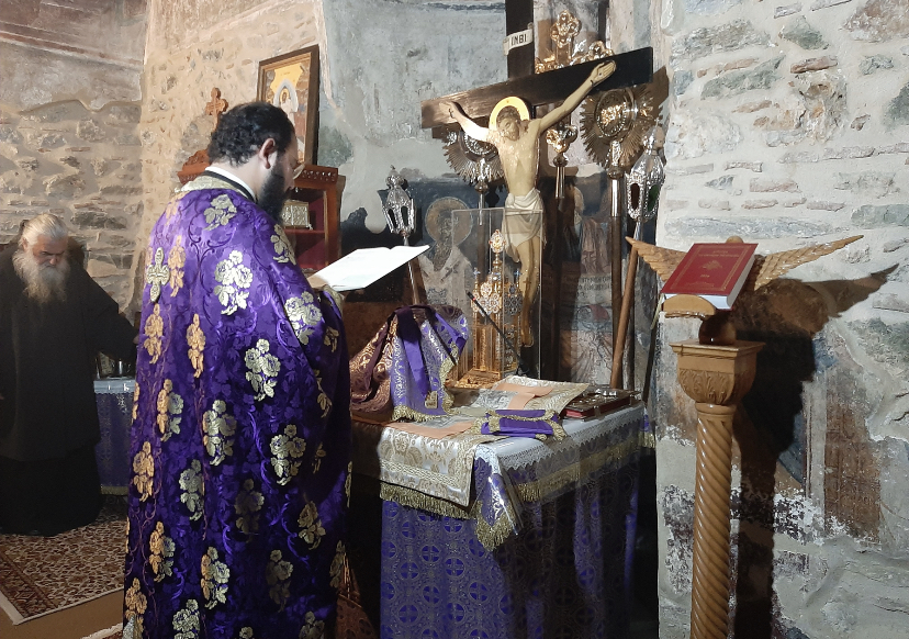 Α' Προηγιασμένη Θεία Λειτουργία στην Ιερά Μονή Αγίου Νικολάου Άνω Βάθειας, στην Ερέτρια